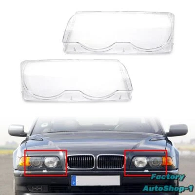 Cubierta de lente de faro delantero pantalla para BMW Serie 7 E38 728i 730i Stock en EE. UU. Foto 1 de 4