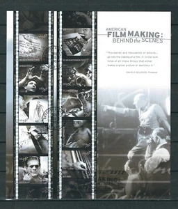 USA SC # 3772 American Filmaking Behind The Scenes Pane Of 10 FDC . - Picture 1 of 1