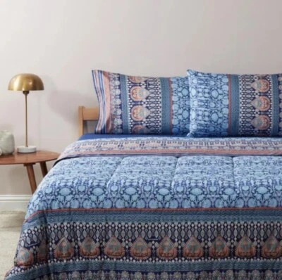 Bassetti Grand Foulard Satin Bedsheets Set - Image 1 of 4