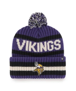 '47   Minnesota Vikings Purple Bering Pom Cuffed Knit Hat - Picture 1 of 2