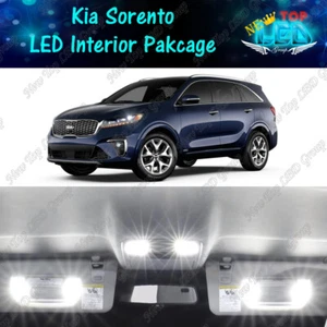 White LED Interior + License Plate Lights Package Kit for 2016-2020 Kia Sorento - Picture 1 of 12