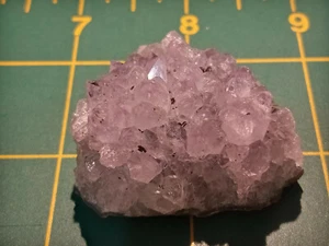 Nice! 1 1/2" x 1 1/2"  Amethyst Cluster on Geode Matrix - Artigas, Uruguay - Picture 1 of 9