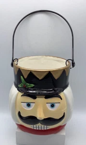 Weihnachten Keramik Nussknacker Soldat Kopf Übertopf, Laterne, Tischdeko, 5" - Bild 1 von 5
