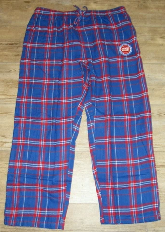 Detroit Pistons NBA Flannel Pajama Pants Lounge Bottoms size Men's 2XL Cover