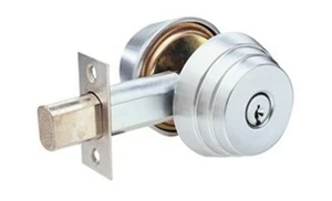 FRECCIA TUBOLARE DEADLOCK, CROMO LUCIDO, DORSO 2-3/8", CHIAVE #25362 - Foto 1 di 2