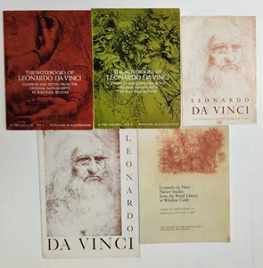 Leonardo Da Vinci lot of 5 books - Notebooks 1&2, Nature, LA Exhibit books 1949 - Imagen 1 de 12