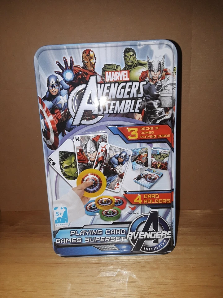 Marvel Avengers Assemble Playing Card Game Superset Tin Case  - Image 1 of 1
