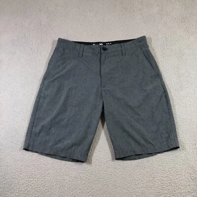 RVCA Pantalones Cortos Hombre 30 Gris Carbón Doble Uso Bañador Playa Piscina Foto 1 de 4