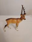 Vintage Deer Buck Ceramic Porcelain Figurine Tall Antlers 44217 Lefton Norcrest