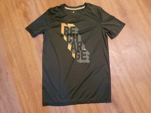 Deep Green Smooth Athletic Dry Fit Short Sleeve Shirt boys Size L 12/14 - Picture 1 of 1