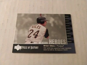 2002 Upper Deck Piece of History Tape Measure Heroes #TM15 Brian Giles - Picture 1 of 2