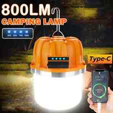 200W Portable LED Camping Light 3 Modes Lighting USB Rechargeable Tent Lamp Outd