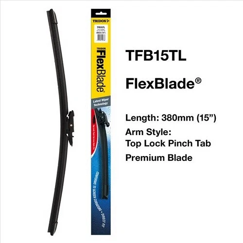 Tridon Flexblade Hook 15" 380mm TFB15TL TOP LOCK PINCH TAB ARM STYLE WIPER - Image 1 of 1