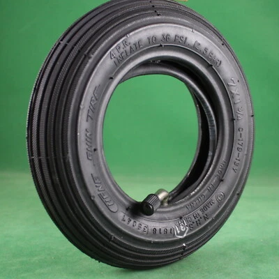 Set Reifen + Schlauch CST 180x45 7x1.3/4 4PR Ventil 90/30° Rillenprofil Talkum