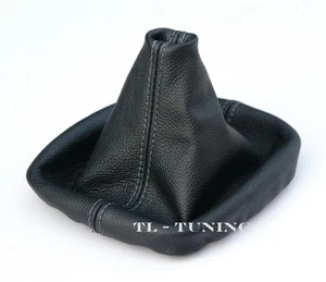 Schaltsack, Schaltmanschette FADEN GRAU passend für E36, E 36 Echtes Leder - Bild 1 von 2