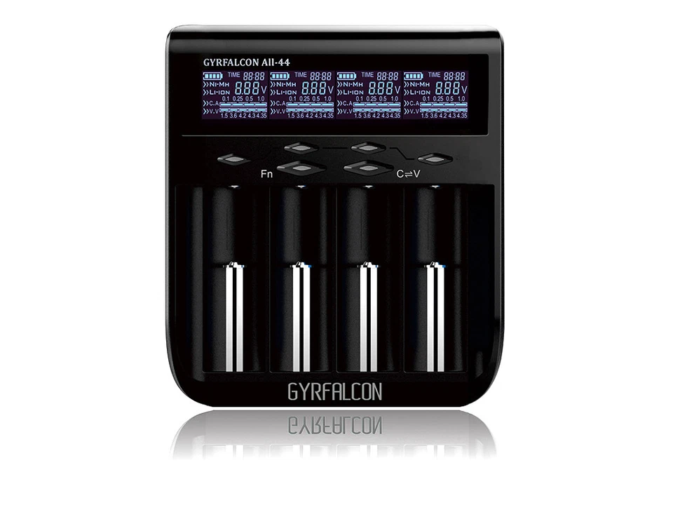 Enova Gyrfalcon All-44: 4fach Akkuladegerät für LiIon, LiFePO4, NiMH - Bild 1 von 1