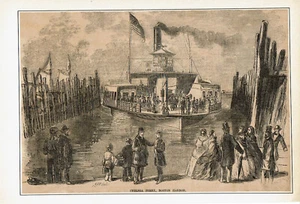 Collection 150 PRINTS relating to BOSTON & ITS ENVIRONS - 19thC ENGRAVINGS, &c. - Picture 1 of 8