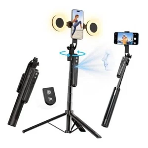 Auto Face Tracking Tripod 360° Rotation with Phone Holder, 70.9" Phone Tripod - Picture 1 of 7