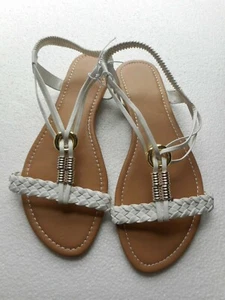 Sandalias para mujer sin cordones blancas talla 6 - Imagen 1 de 2