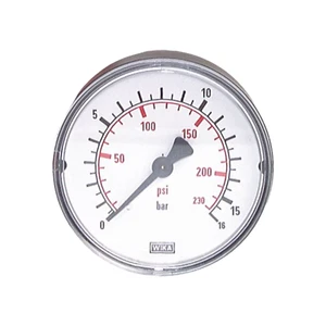 Wika Manometer waagerecht hinten 1/4 Zoll Anschluss Ø 80 100 Druckluft Kl 2,5 👍 - Bild 1 von 8