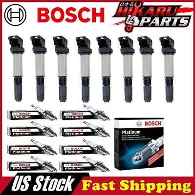 8x NGK Spark Plug & 8x Ignition Coil For BMW E60 E63 E64 E65 E66 545i - Image 1 of 4