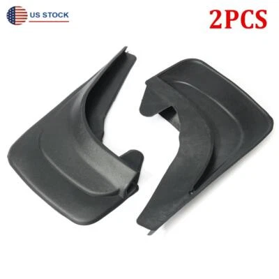 2x Black Car Front＋Rear Mudflaps Splash Guards Bumper Fender Cover Protector Kit Foto 1 de 4
