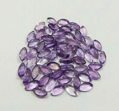 Lotto calibrato ametista viola naturale 20,10 ct cabina marquise alta qualità... - Immagine 1 di 4