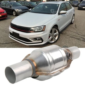 2" Inlet/Outlet Catalytic Cat Converter Heat Shield For VW Jetta 2008 4DR 2.0L - Picture 1 of 14