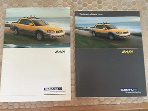 SUBARU OFFICIAL BAJA PRESTIGE SALES BROCHURE & PRESS REVIEW BROCHURE 2003 - Picture 1 of 1