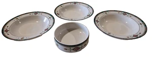 Studio Nova Adirondack 4 PIECES 3 Rim Soup Bowls and 1 Fruit Dessert Bowl - Picture 1 of 6