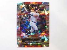 2022 Panini Select Kyle Schwarber Concourse Cracked Ice Card #36 Red Sox 4/25