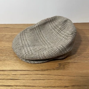 Trav’ler By Country Gentleman Wool Blend Herringbone Cap Hat 7 1/8 Made In USA - Picture 1 of 6