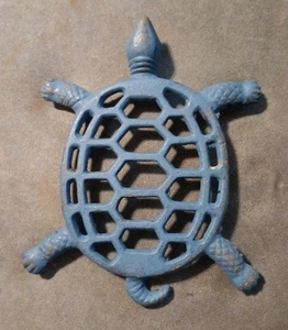 Vintage Gusseisen Schildkrötenuntersetzer 7,25" lang x 6" breit sehr schöner Zustand - Bild 1 von 3