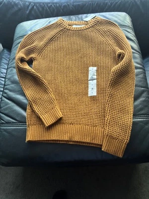 Antiguo Suéter Azul Marino Nuevo con etiquetas Marrón Med 8 Niños $40 Estudio Armario Subasta Foto 1 de 3