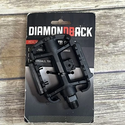 Diamondback Resin ATB Studded BMX Mountain Bike Pedals 9/16 - Image 1 of 4