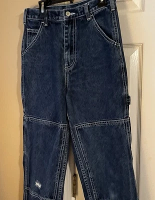 Jeans de mezclilla cargo/carpintero Brandy Melville (John Galt). Mujer mediana. Foto 1 de 4