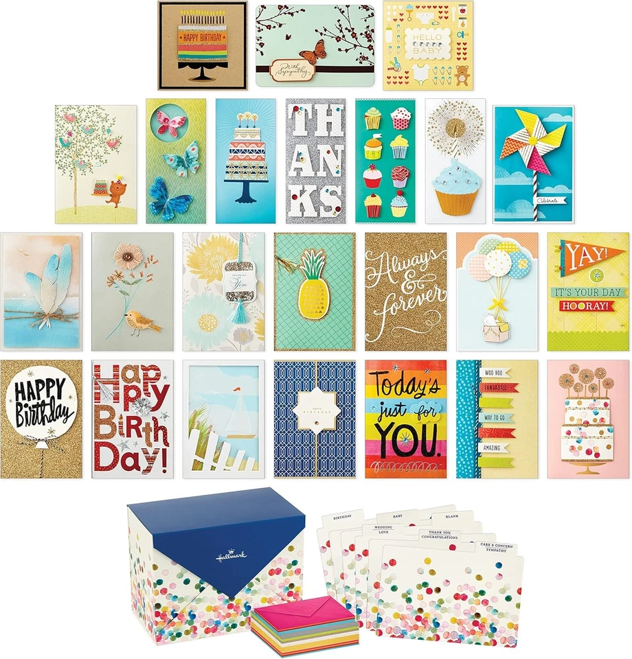 Hallmark All Occasion Handmade Boxed Set of Assorted Greeting Cards with Card Or - Image 1 of 4
