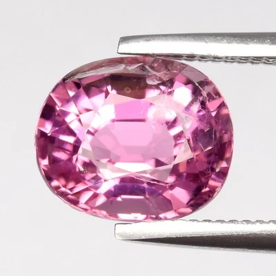 💎 Turmalina rosa natural ovalada de 1,50 quilates 7,5 x 6,3 mm - sin calefacción, piedras preciosas de África Foto 1 de 4