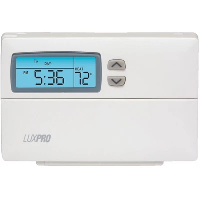 Lux Pro Psp511lc 010 Programmable Thermostat Dual Power Energy Savings Control - Image 1 of 4