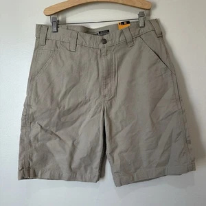 *Neu mit Etikett* Carhartt Rugged Flex Relaxed Fit Canvas Arbeitsshorts hellbraun Herren Gr. 33 BS6984 - Bild 1 von 5
