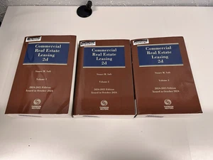 COMMERCIAL REAL ESTATE LEASING  2d 3 Volumes  2024-2025 Edition by Stuart Saft - Picture 1 of 5