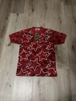 Camisa Polo Bape by a Bathing Ape L GRANDE Para Hombre CAMO Top Ropa de Calle Foto 1 de 4