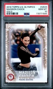 MADISON CHOCK 2018 Topps US Olympic Team Hopefuls #US-44 Gold /25 PSA 10 - Picture 1 of 2
