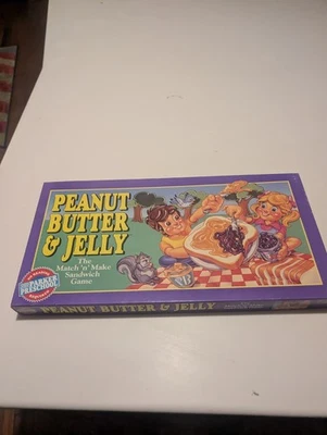 Parker Brothers 1993 Peanut Butter & Jelly Game Make Your Own Sandwich No Manual - Image 1 of 3