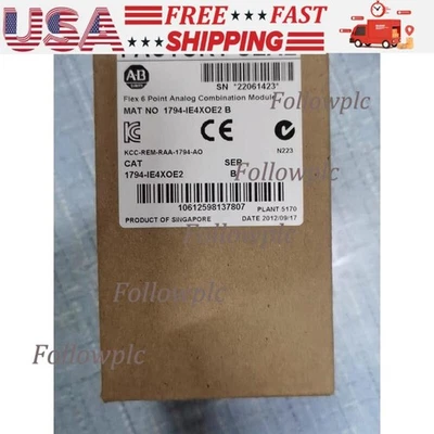 New Factory Seal Allen Bradley 1794-IE4XOE2 Flex 4 Input 2 Output Analog Module - Image 1 of 4