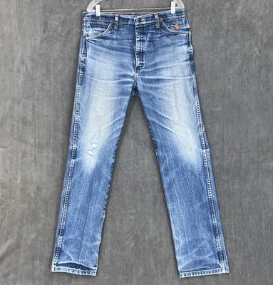 Wrangler FR Jeans Men’s 36x36 Blue 13 Original Flame Resistant Cowboy Work HOLE - Image 1 of 4