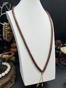 7×3.5mm Fortune Rat Bodhi Necklace 印尼紫金鼠实心鼠尖精工药片脖挂 - Picture 1 of 11