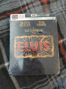 ELVIS (2022) 4K + Blu-Ray + Digital Code - Limited Edition STEELBOOK - Sealed - Picture 1 of 3