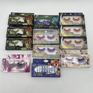 Ioni 3D Faux Mink Lashes 100% Hand Made LOT Of 12 Horror Dramatic Wispy Magic - Picture 1 of 7