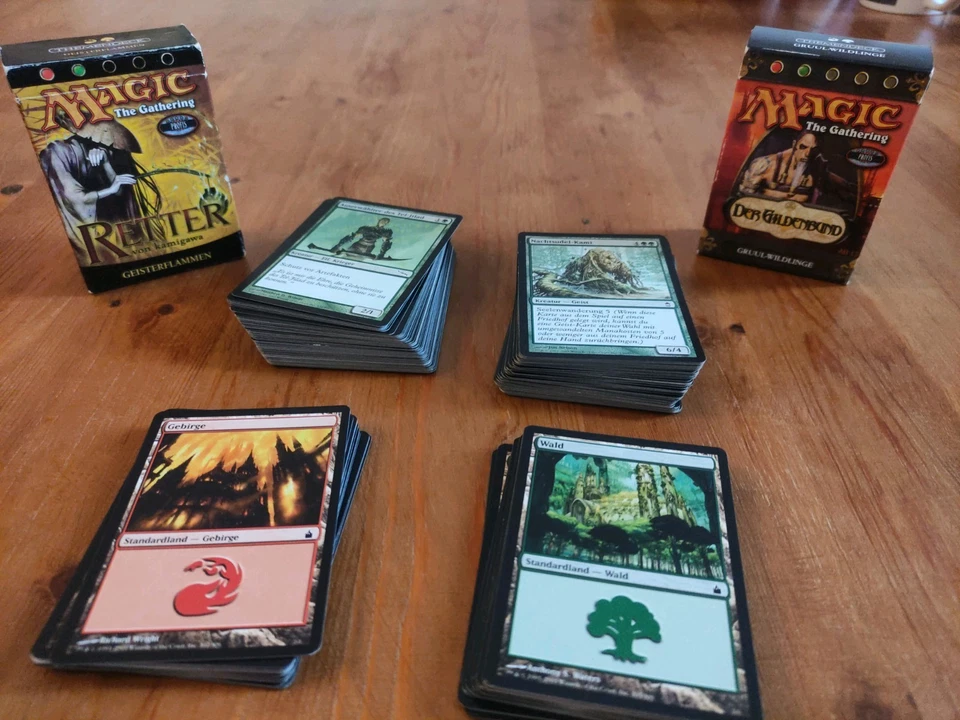 Magic: The Gathering Kartensammlung (ca. 150 Karten) + 2x alte Deckboxen - Bild 1 von 1